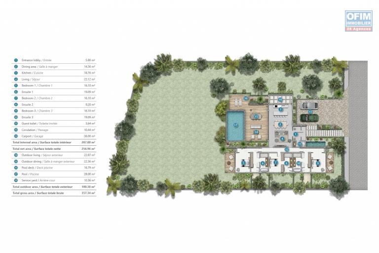 Albion for sale exceptional villas with swimming pool, beautiful view and close to the beach. Accessible to foreigners, a unique project in the west.