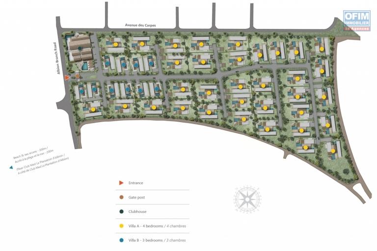 Albion for sale exceptional villas with swimming pool, beautiful view and close to the beach. Accessible to foreigners, a unique project in the west.