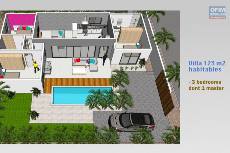 Project of 20 villas close to the Croisette in Grand Bay, close to all amenities, shopping center, bus, bank, beach … excellent location …