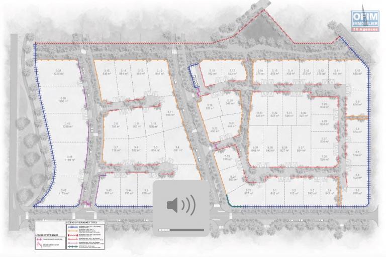 Flic en Flac for sale land located in a new secure morcellement of the Smart City also accessible to foreign residents