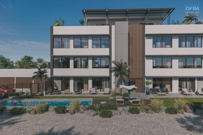For sale a unique property to European standards, combining ecology, comfort and technology in a program of 5 apartments in Bain Bœuf 2 minutes from the beach, accessible for purchase to foreigners and Mauritians with a permanent residence permit