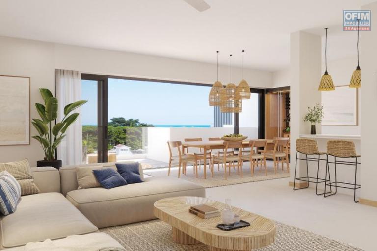 Flic en Flac for sale luxury 2 bedroom apartments with rooftop swimming pool, elevator, rare in Flic en Flac and close to the beach and quiet shops.