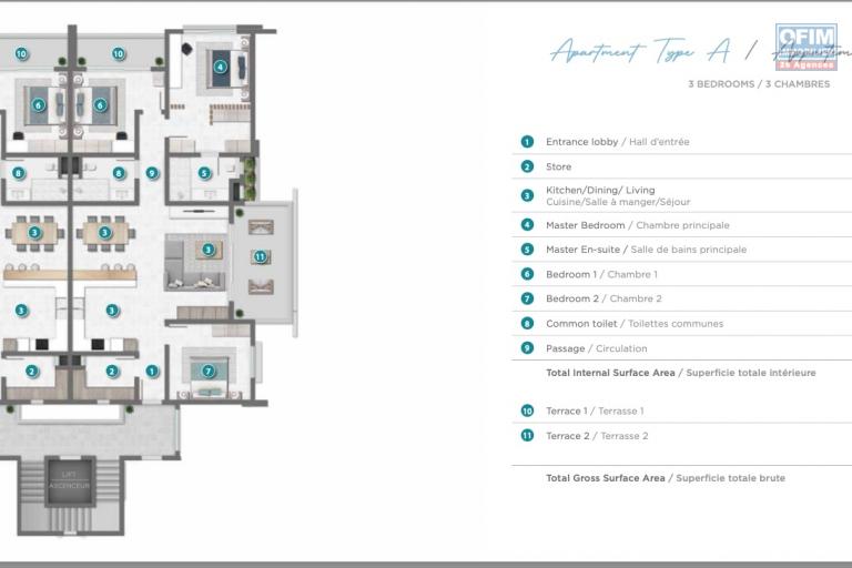 In project a program of 35 apartments accessible for purchase to foreigners and Mauritians in Grand Baie / Pereybère near the costal road and the sea.