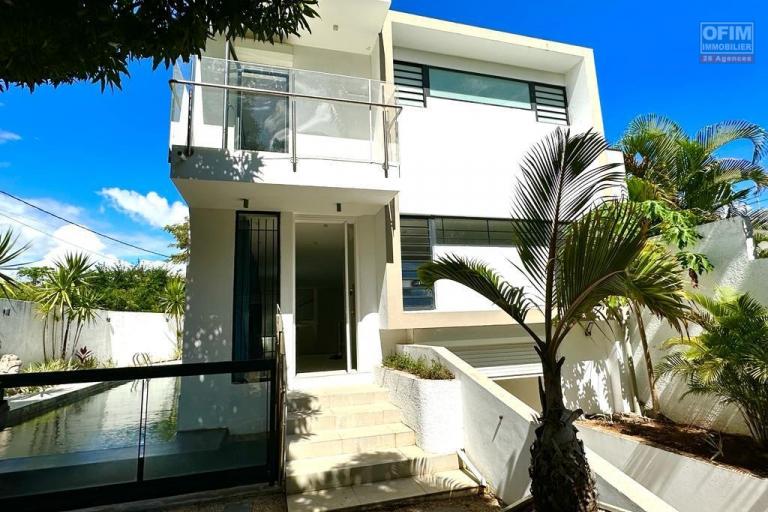 For sale contemporary villa of 3 bedrooms with swimming pool and close to the public beach in Trou aux Biches.
