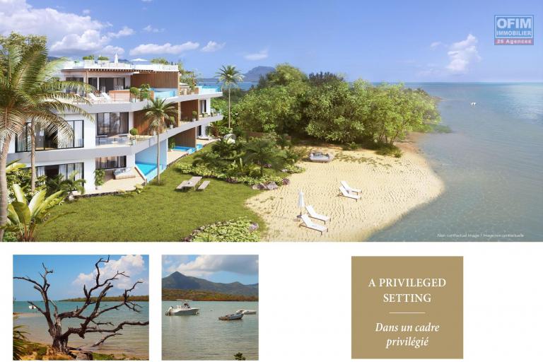 For sale a program of 7 waterfront apartments accessible for purchase to foreigners and Mauritians offering a permanent residence permit.
