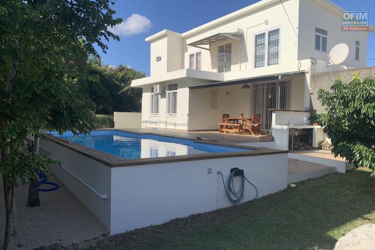 Flic en Flac for sale pleasant renovated 4 bedroom villa with swimming pool and garage located in a residential and quiet area.