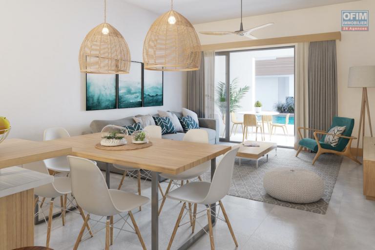 For sale a new and fully furnished apartment accessible for purchase to foreigners and Mauritians in Grand Baie next to the Lux Grand Baie hotel on the Royal Road.