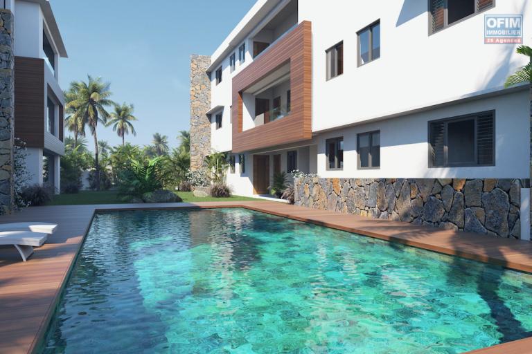 For sale a new and fully furnished apartment accessible for purchase to foreigners and Mauritians in Grand Baie next to the Lux Grand Baie hotel on the Royal Road.