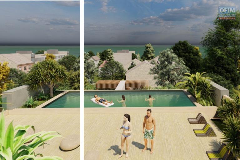For sale program of 8 3-bedroom apartments with sea view in Pereybère.