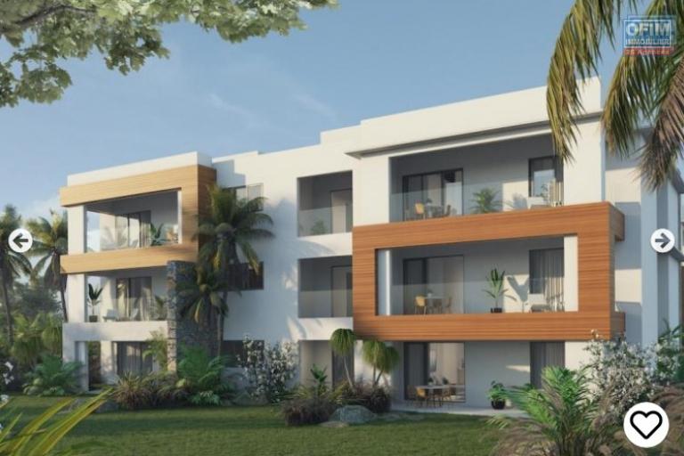 For sale a new and fully furnished apartment accessible for purchase to Malagasy and foreigners in Grand Baie next to the Lux Grand Baie hotel on the Royal Road.