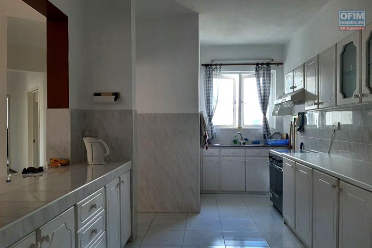Quatre Bornes for sale comfortable furnished 3 bedroom apartment in secure residence with swimming pool and gym close to shops, buses, light rail and services.