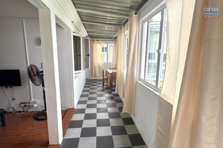 Flic en Flac for rent 2 bedroom apartment with open view, shared swimming pool and 1 parking space.