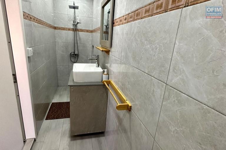 Flic En Flac for sale 4 bedroom triplex ideally located in a quiet area with swimming pool 3 minutes walk from the beach