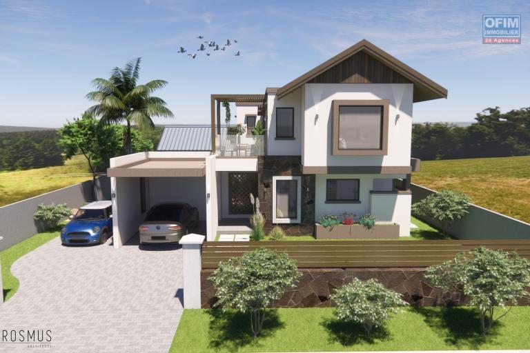  Flic en Flac for sale beautiful 4 bedroom villa delivery June 2025 with ocean view, swimming pool and garage located in a residential and secure area.