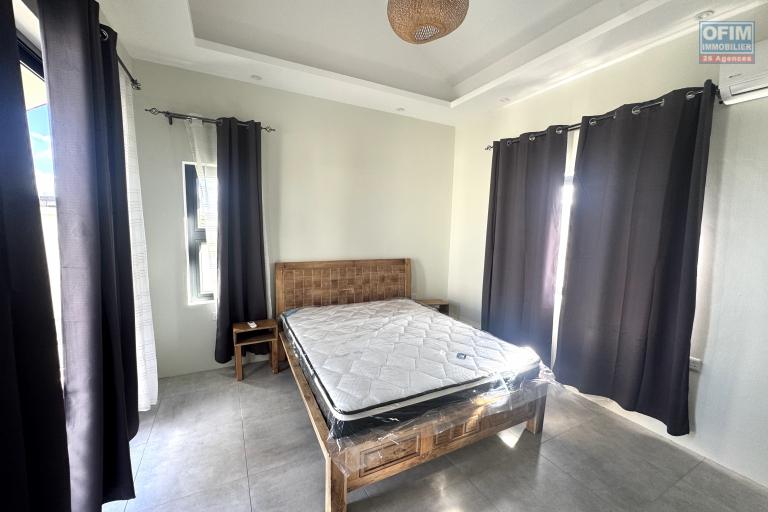  Flic en Flac for sale beautiful 4 bedroom villa delivery June 2025 with ocean view, swimming pool and garage located in a residential and secure area.