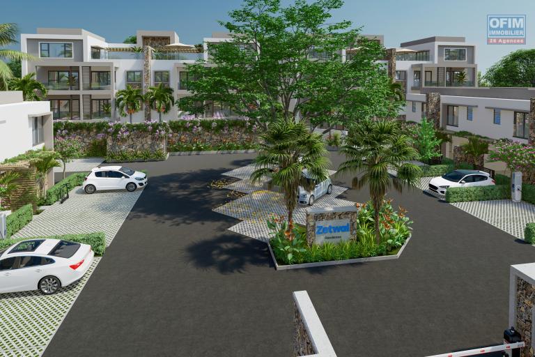 Tamarin, Mauritius: 2-bedroom penthouse for sale in PDS (Public Service Deposit) accessible to foreigners, located in the heart of town close to shops, schools, beach, etc.