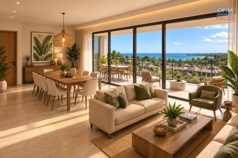 Accessible to foreigners Apartment TAMARIN - RIVIERE NOIRE - MORNE – photo 3 of 5 – Living area with sea view