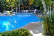 For sale resort with swimming pool and garden a minute walk to the beach at Mont Choisy.