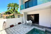 Flic En Flac for sale 4 bedroom triplex ideally located in a quiet area with swimming pool 3 minutes walk from the beach
