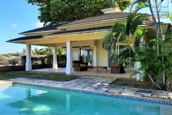Black River for sale contemporary 4 bedroom house, offering a view of Le Morne mountain.