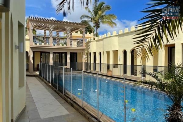 Flic-en-Flac for sale spacious 4 bedroom Moroccan style house with very large swimming pool and huge roof terrace.