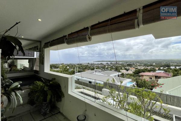 Tamarin for sale 3 bedroom apartment in a residential area with a superb view of the mountain and the bay of Tamarin located in a secure complex.