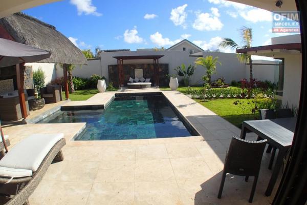 For sale a villa accessible for purchase to foreigners and Mauritians near Grand Bay in a beautiful environment.