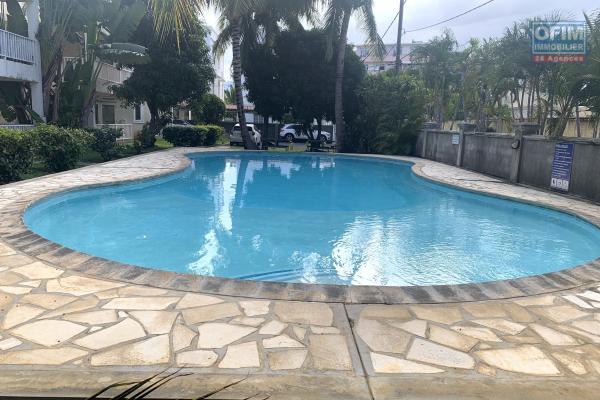 Flic En Flac for rent pleasant and large 2 bedroom apartment with swimming pool located in a secure residence two minutes from the beach and shops.