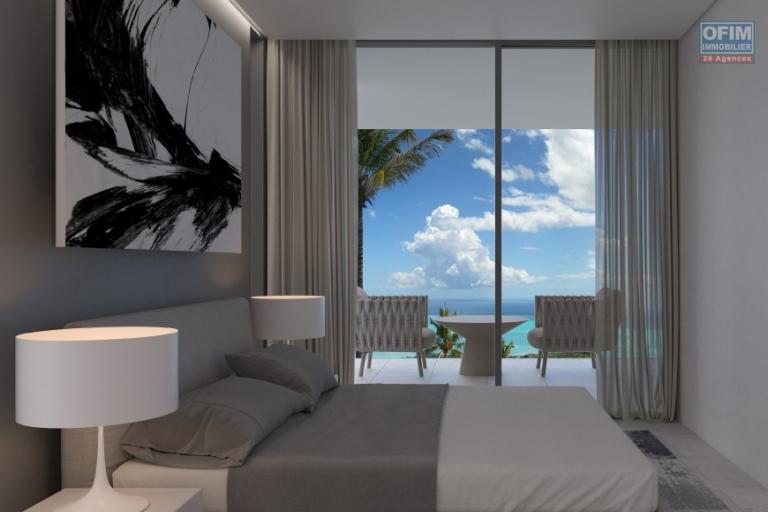 Vente très bel appartement de luxe F3 avec sublime vue mer à Pointe aux Canonniers.