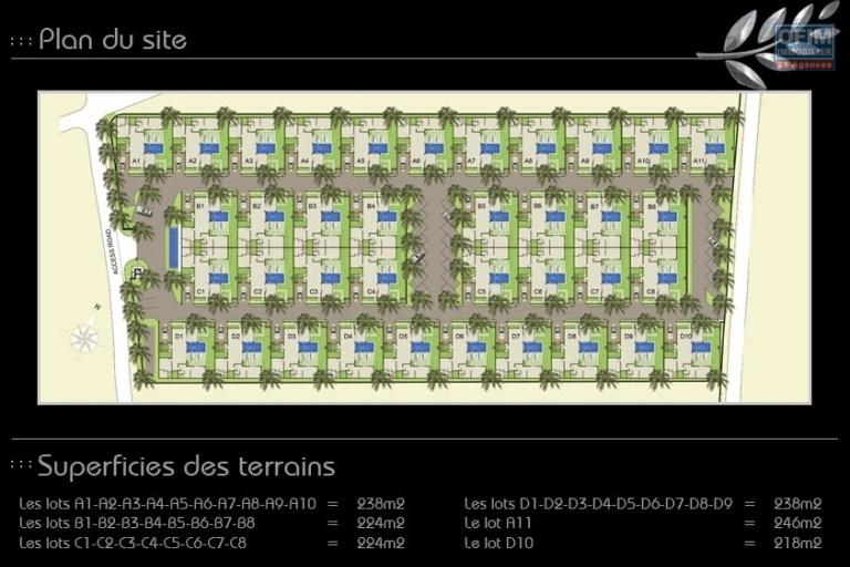 Vente magnifique villa de 3 chambres avec piscine privée et beau jardin dans une résidence sécurisée à Pereybère.