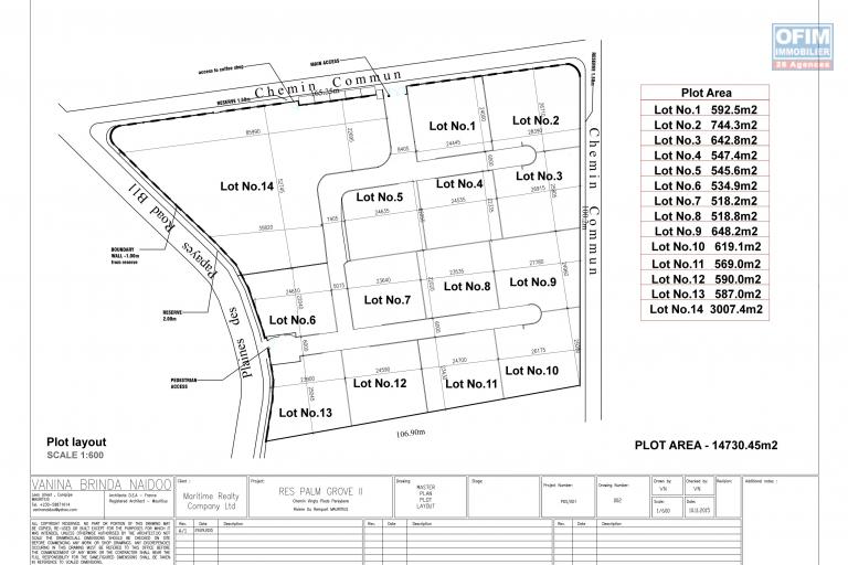 Accessible aux étrangers: A vendre villa F5 de plain pied de 261 m2 avec piscine privée à Grand Baie chemin 20 pieds.