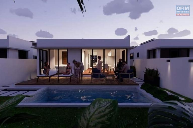 A vendre villa de 3 chambre à coucher avec piscine privée et coin jardin non loin de la plage à Calodyne.
