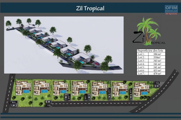 A vendre un programme de 7 villas proche de la plage à Anse La Raie.