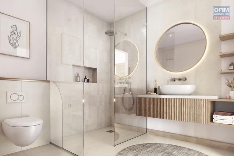 A vendre un magnifique appartement de 3 chambres à coucher avec vue mer dans une résidence haute de gamme à Pereybère.