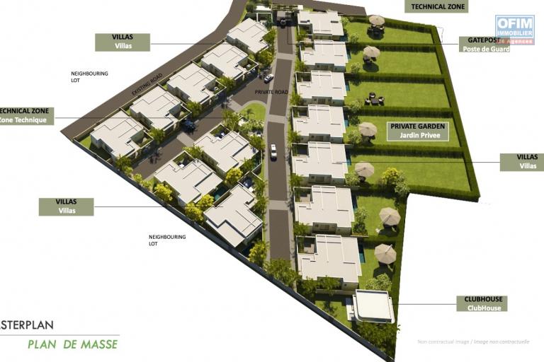 A vendre : 9 villas de luxe sur 15 dans un programme immobilier d’exception à Bain Boeuf, accessible aux étrangers.
