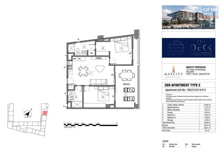 Accessible aux étrangers Appartement GRAND BAIE - PEREYBERE - POINTE AUX CANONNIERS – photo 5 sur 5