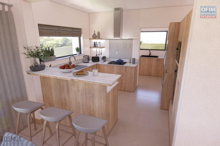  Flic en Flac à vendre belle villa 4 chambres livraison Juin 2025 avec vue océan, piscine et garage située dans un quartier résidentiel et sécurisé.