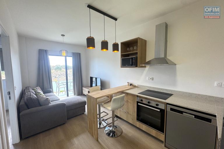 Tamarin – À louer, bel appartement récent 1 chambre Situé au cœur de la Smart City de Tamarin, cet appartement moderne offre un cadre de vie idéal.