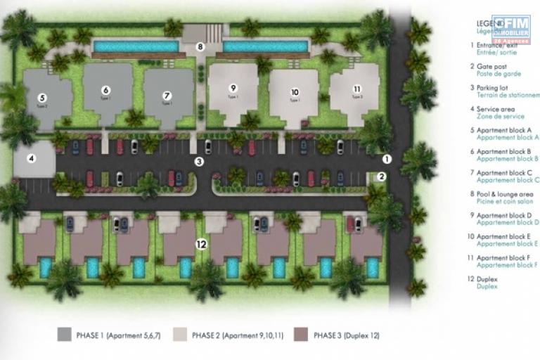 &Agrave; vendre appartement au 1er etage 3 chambres accessible aux etrangers &agrave; Trou aux Biches.