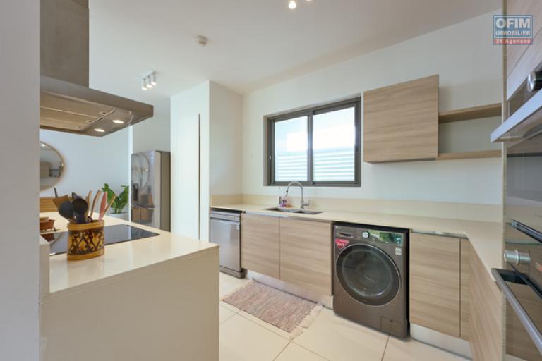 Accessible aux étrangers Appartement GRAND BAIE - PEREYBERE - POINTE AUX CANONNIERS – photo 3 sur 15 – Cuisine ouverte équipée