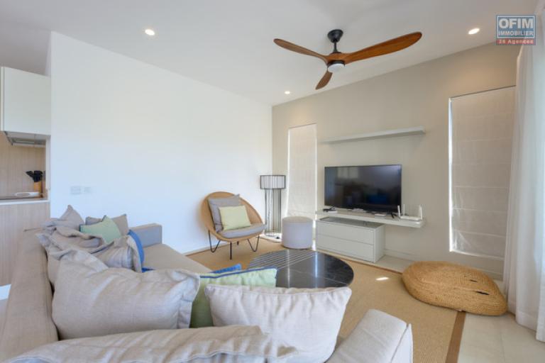 Accessible aux étrangers Appartement GRAND BAIE - PEREYBERE - POINTE AUX CANONNIERS – photo 2 sur 14 – Séjour lumineux