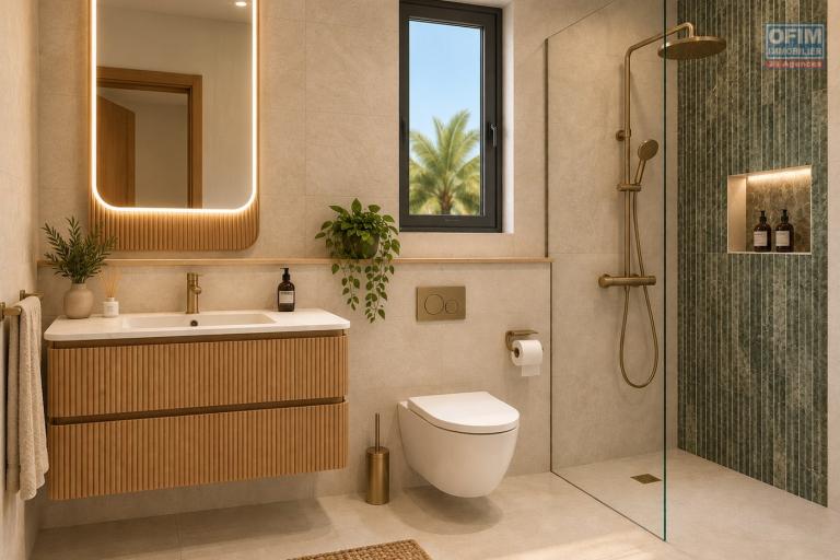 Accessible aux étrangers Appartement TAMARIN - RIVIERE NOIRE - MORNE – photo 5 sur 5 – Salle de bains