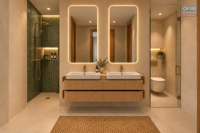 Accessible aux étrangers Appartement TAMARIN - RIVIERE NOIRE - MORNE – photo 5 sur 5 – Salle de bains