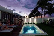 A vendre villa de 3 chambre à coucher avec piscine privée et coin jardin non loin de la plage à Calodyne.