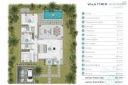 Vente villa de haut standing de 3 chambres à coucher avec piscine à 100 mètres de la plage de Trou aux Biches.