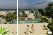 Accessible aux étrangers et aux Malgaches et aux étrangers : A vendre programme de 8 appartements T3 de 3  avec piscine, vue mer à Pereybère.