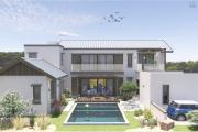  Flic en Flac à vendre belle villa 4 chambres livraison Juin 2025 avec vue océan, piscine et garage située dans un quartier résidentiel et sécurisé.