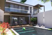  Flic en Flac à vendre belle villa 4 chambres livraison Juin 2025 avec vue océan, piscine et garage située dans un quartier résidentiel et sécurisé.