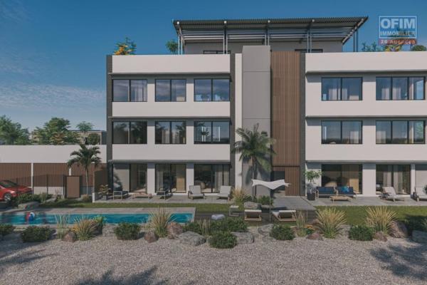 A vendre un bien unique aux normes européennes, alliant écologie, confort et technologie dans un programme de 5 appartements à Bain Bœuf  à 2 mn de la plage