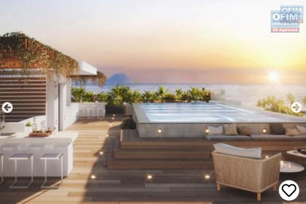 For sale 2 bedroom penthouse of 127m&sup2; in the heart of Tamarin accessible to foreigners (R+2)